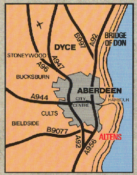Aberdeen map